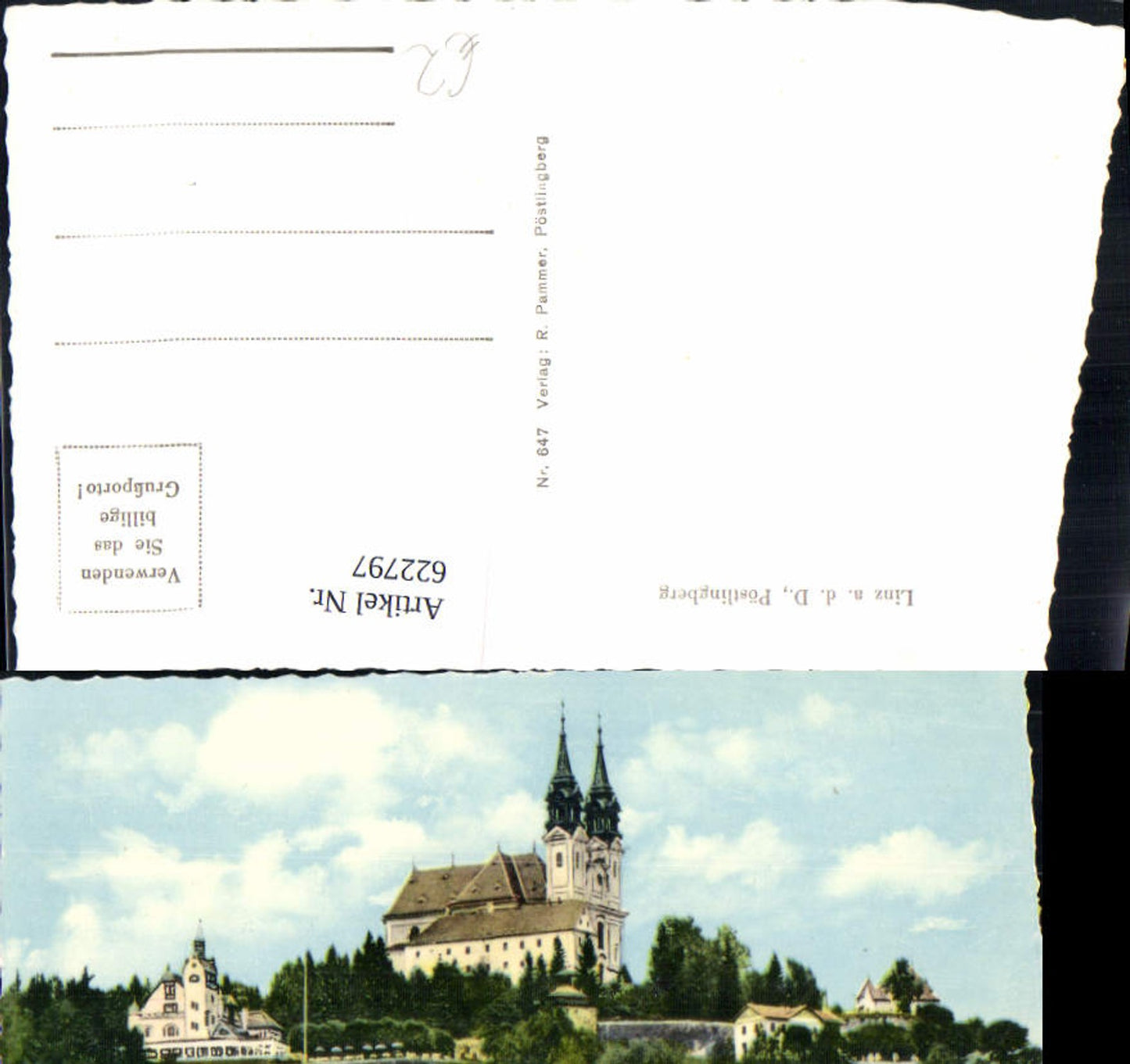 622797, Photo Ak Linz on the Danube Pöstlingberg
