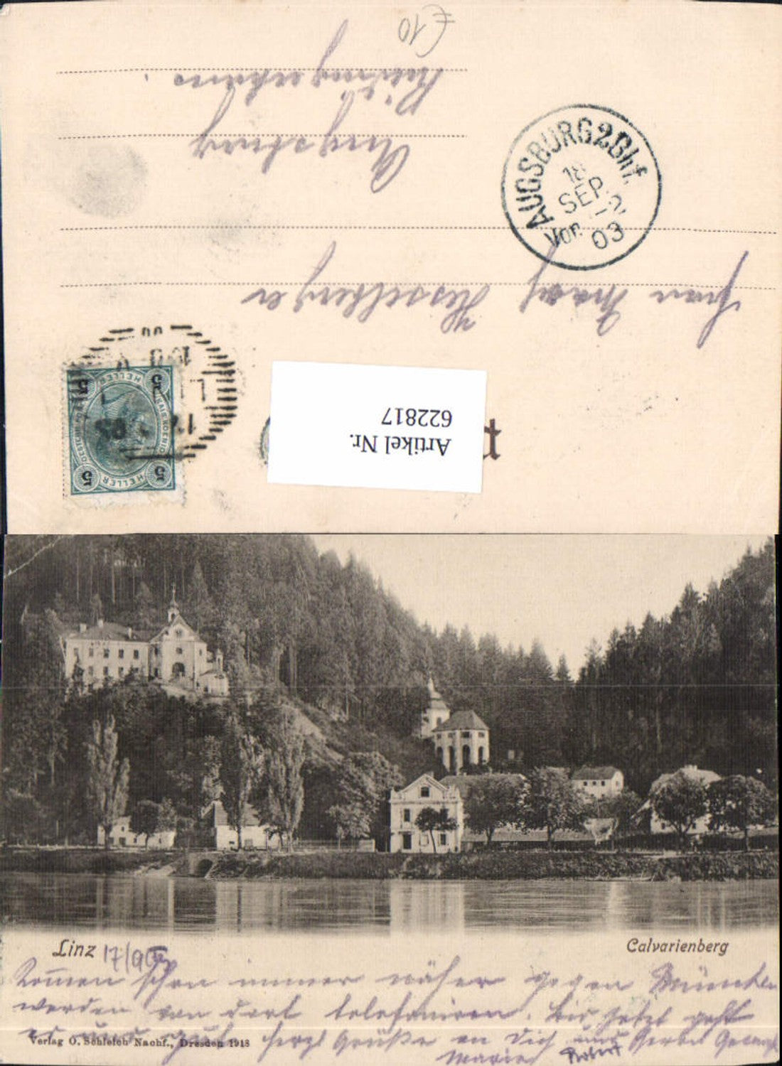 622817, Linz ad Donau Calvarienberg 1903