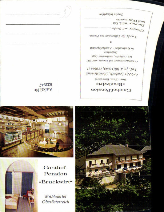 622947,Mehrbild Ak Lembach im Mühlkreis Gasthof Pension Bruckwirt