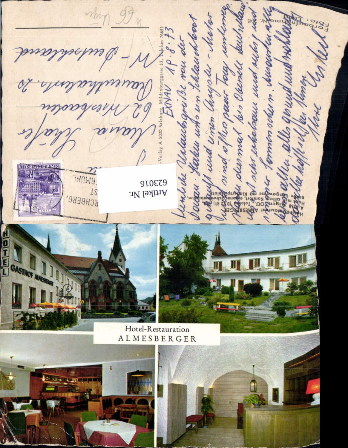 623016,Multi-image Ak Aigen im Mühlkreis Hotel Restaurant Almesberger