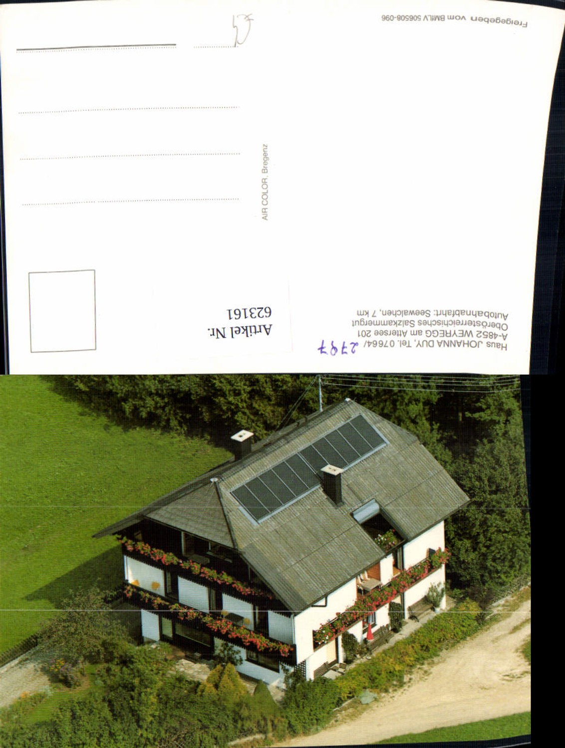 623161, Aerial view Weyregg am Attersee, Haus Duy