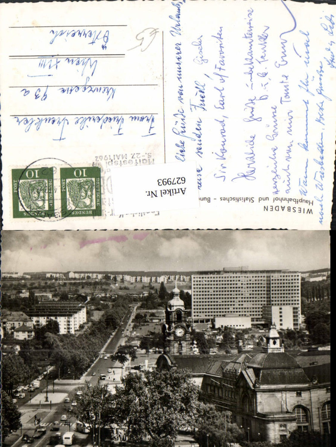 627993, Wiesbaden Central Station and Federal Statistical Office Station 