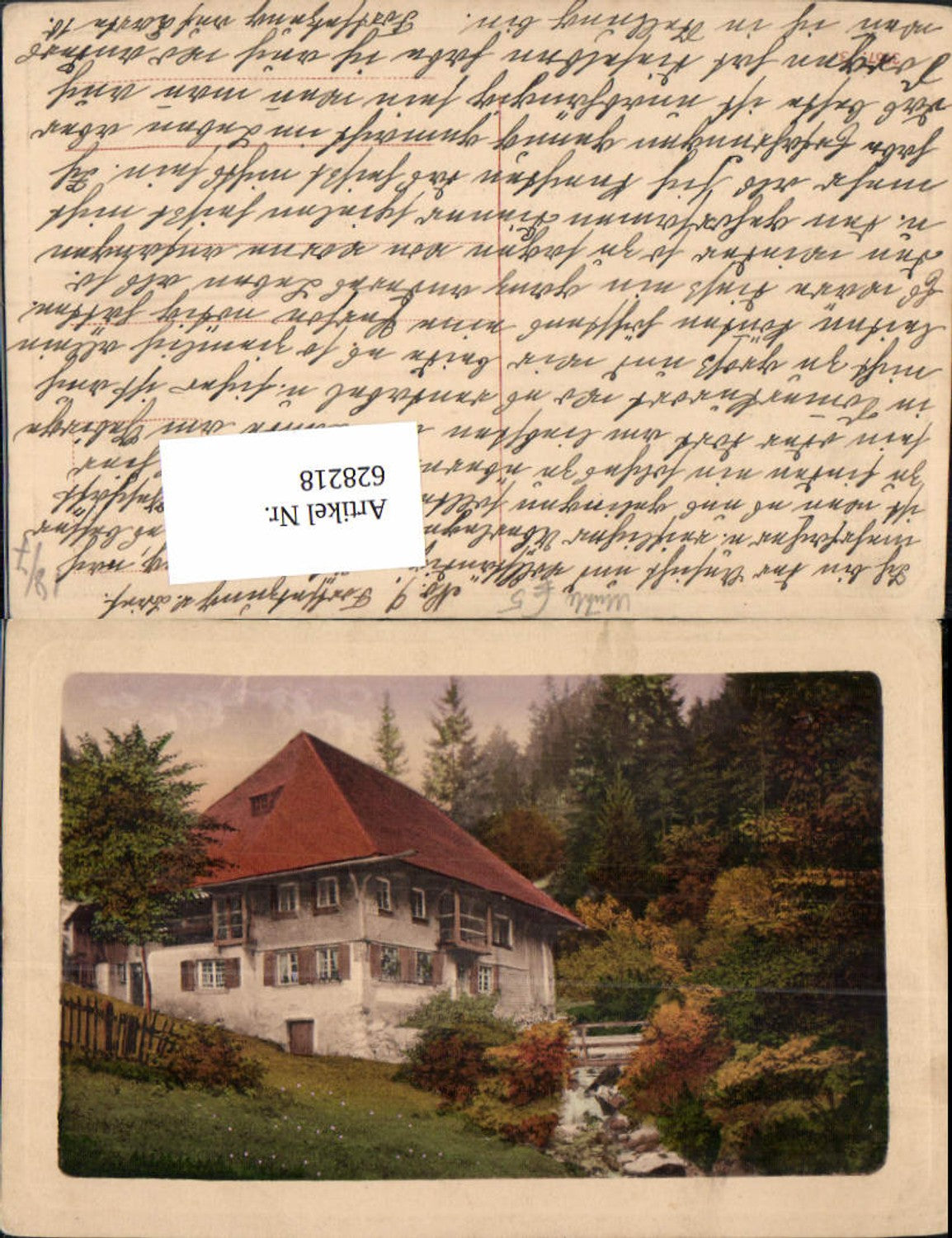 628218,Künstler Ak Mühle Gebäude Landschaft
