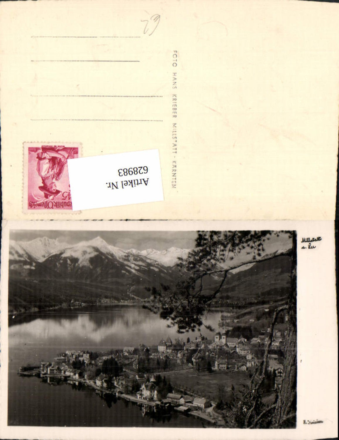628983, Photo Ak Millstatt am See View
