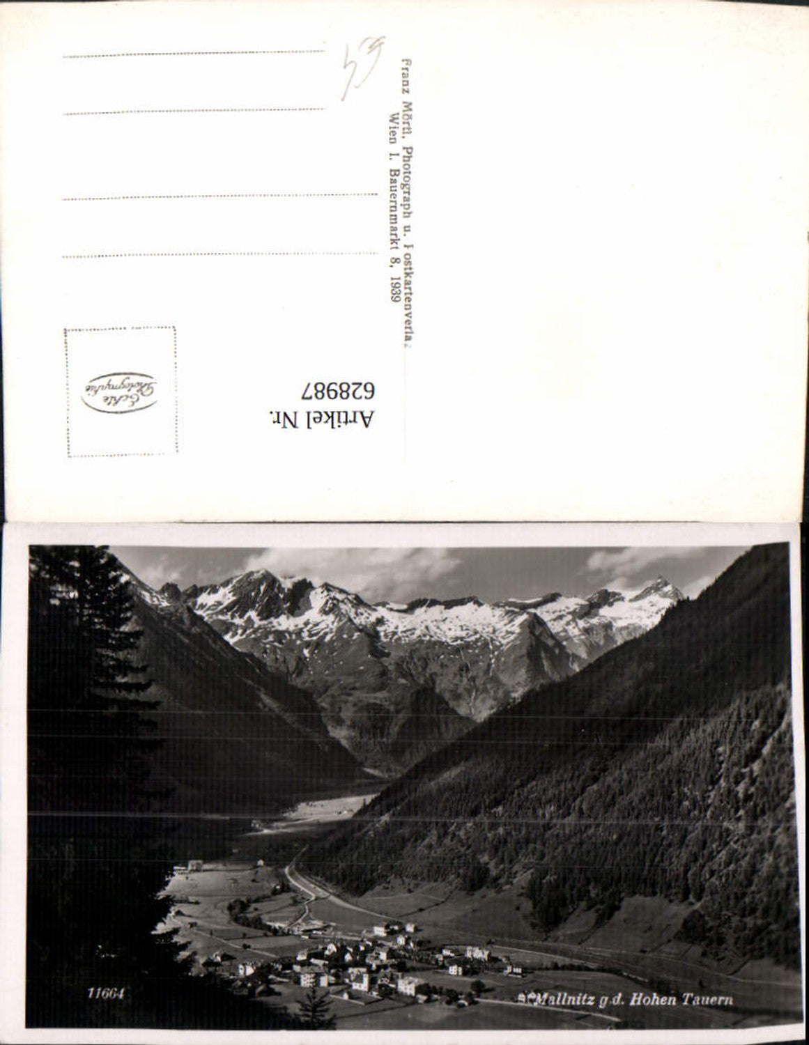 628987, Photo Ak Mallnitz near the Hohen Tauern