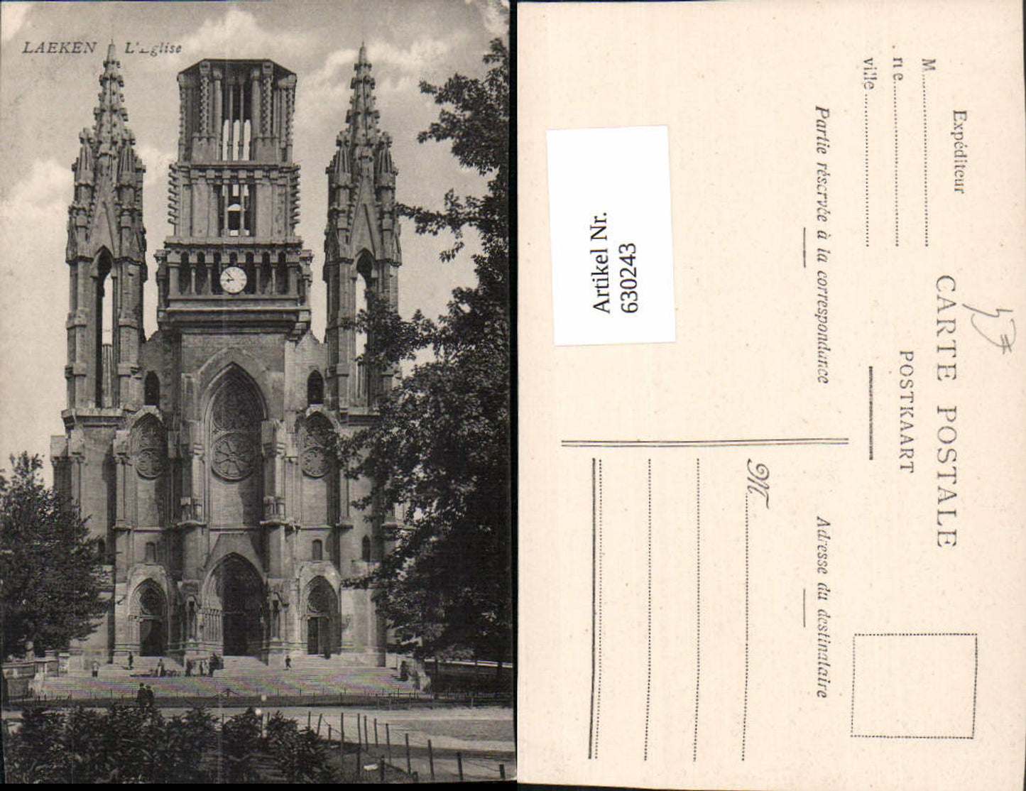 630243, Brussels Laeken L Eglise Church Belgium