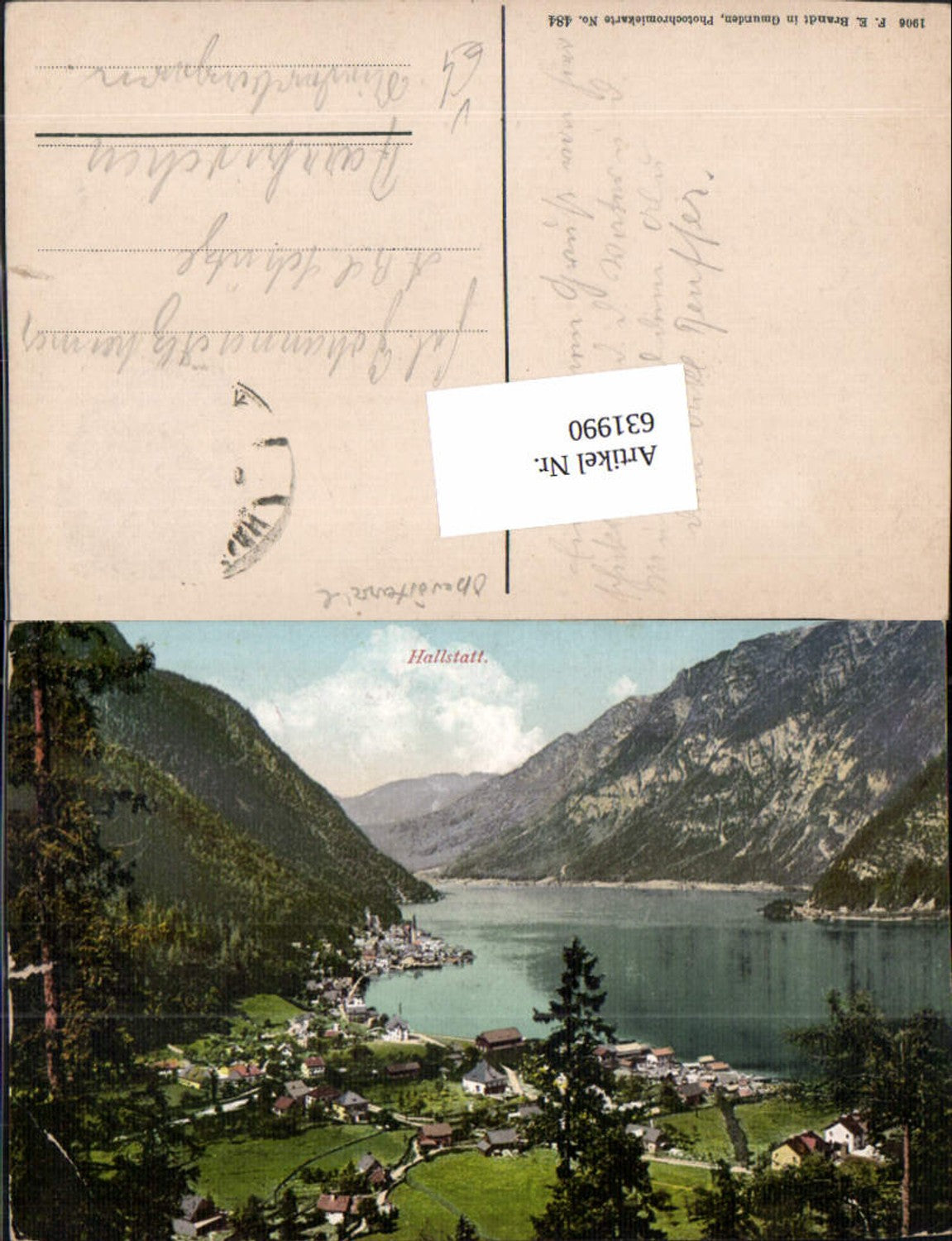 631990, Hallstatt am Hallstättersee pub Brandt 484