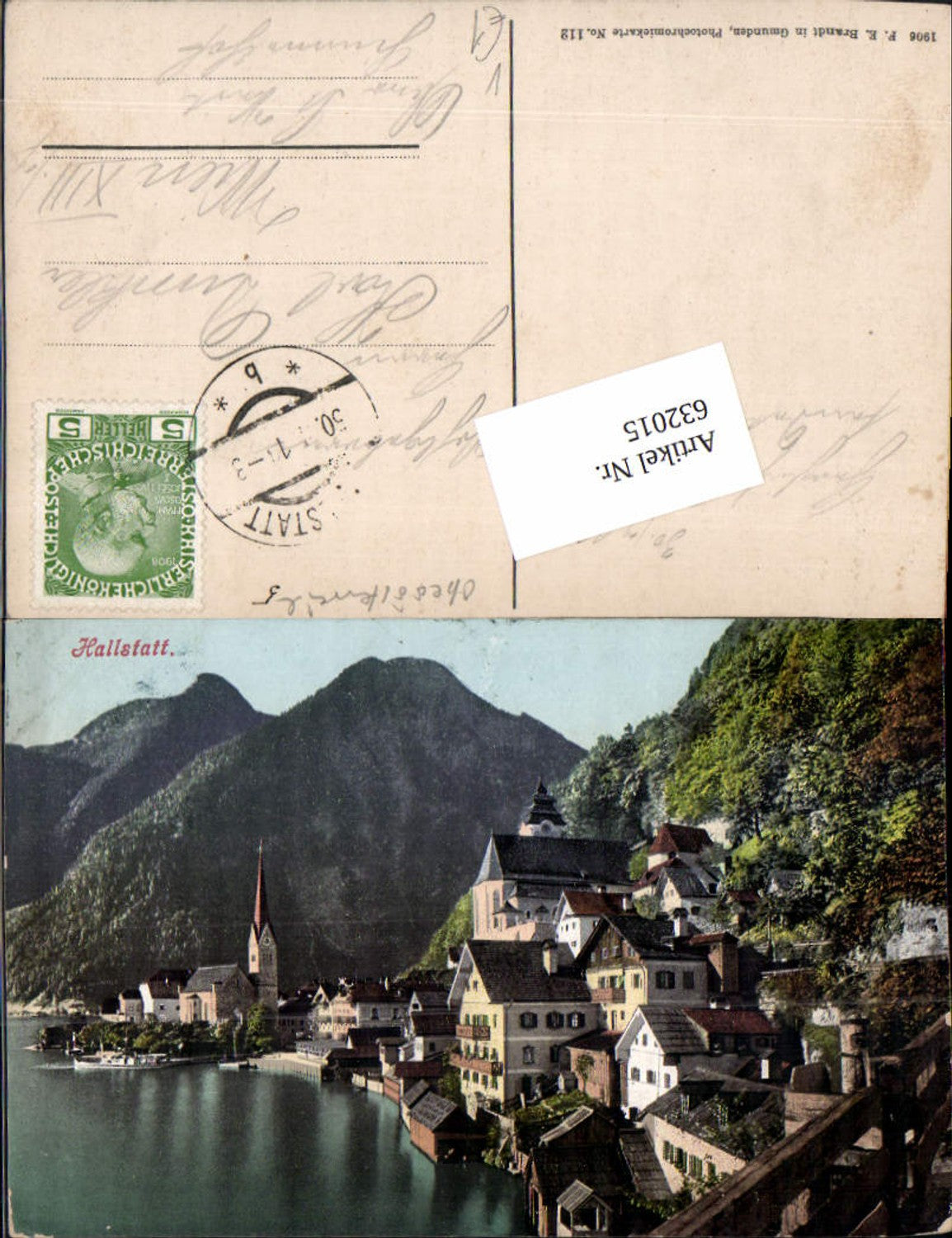 632015, Hallstatt am Hallstättersee pub Brandt 112