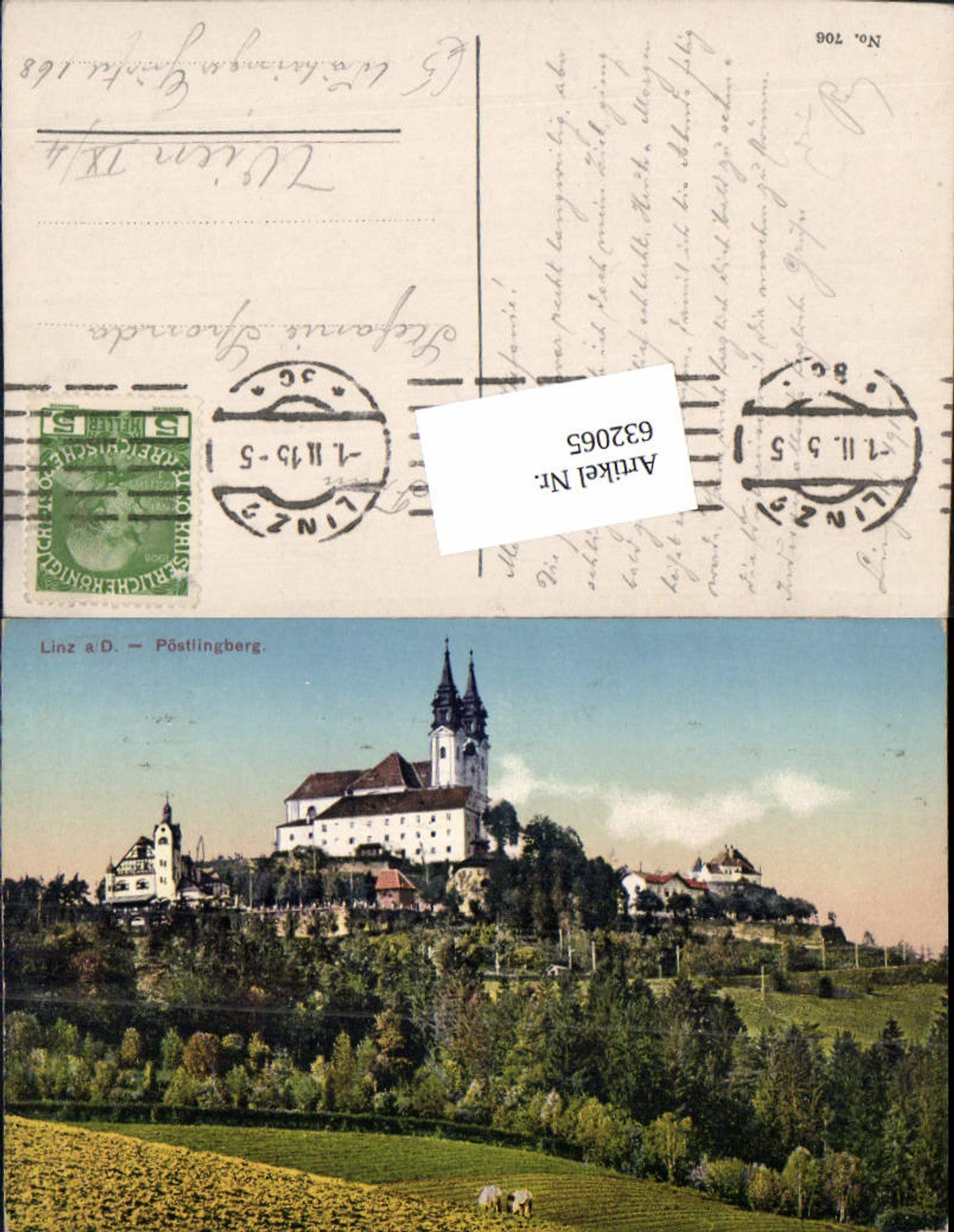 632065, Linz an der Donau Pöstlingberg 1915