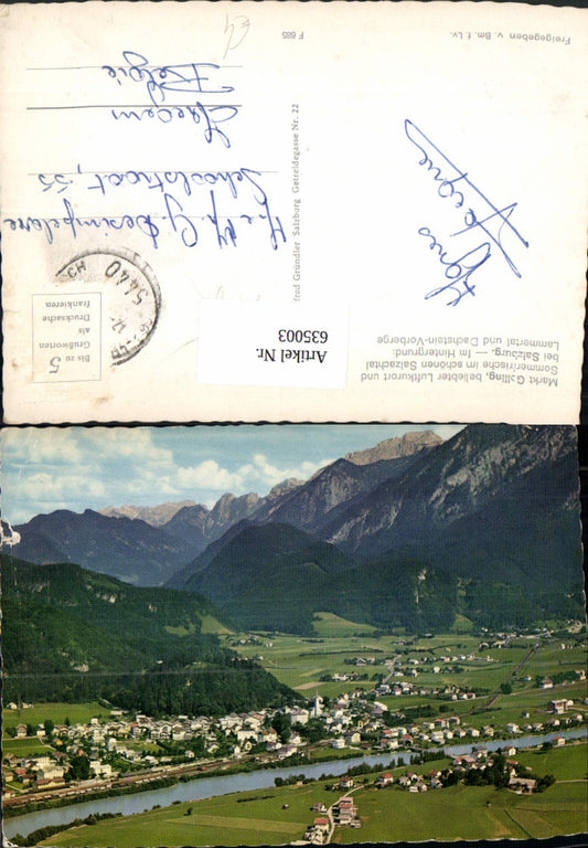 635003,Golling an der Salzach Ansicht m. Lammertal u. Dachstein-Vorberge