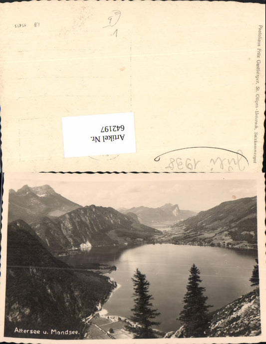 642197, Photo Ak Attersee and Mondsee Steinbach am Attersee pub Fritz Gastberger