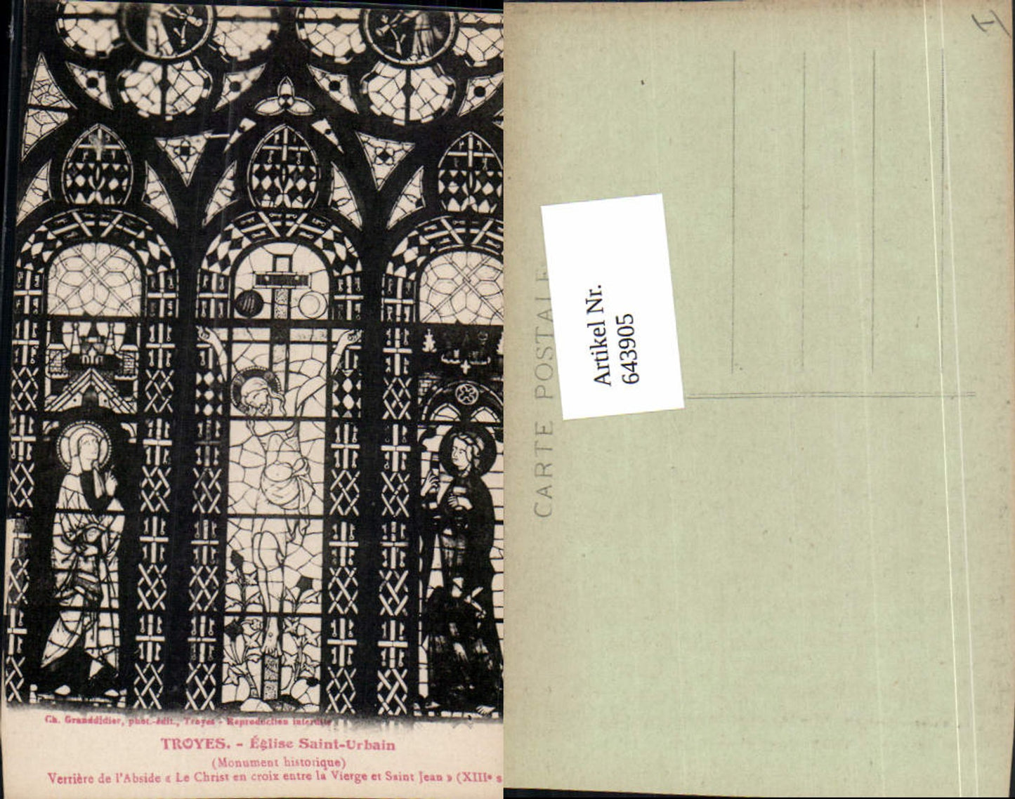 643905,Troyes Aube Eglise Saint Urbain