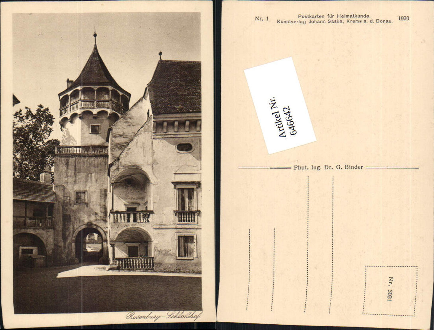646642,Rosenburg Mold at Kamp Castle