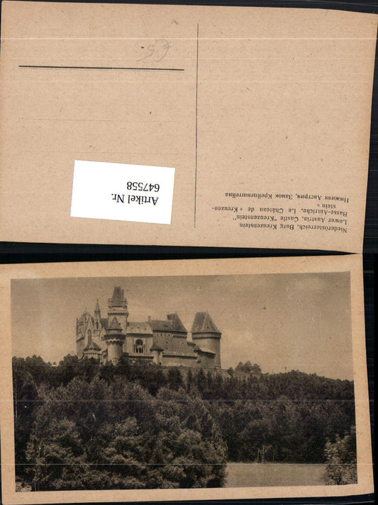 647558,Burg Kreuzenstein b. Leobendorf