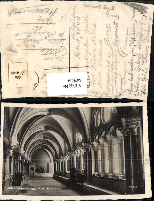 647659,Foto Ak Stift Heiligenkreuz Kreuzgang
