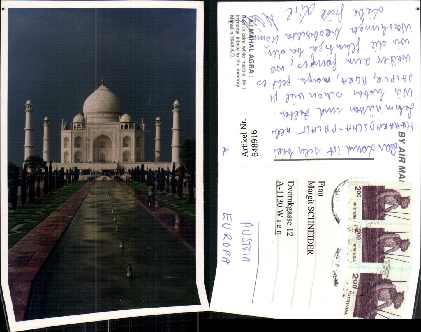 648916,Taj Mahal Agra India Temple