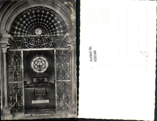 650166,Foto Ak Stift Heiligenkreuz Portal