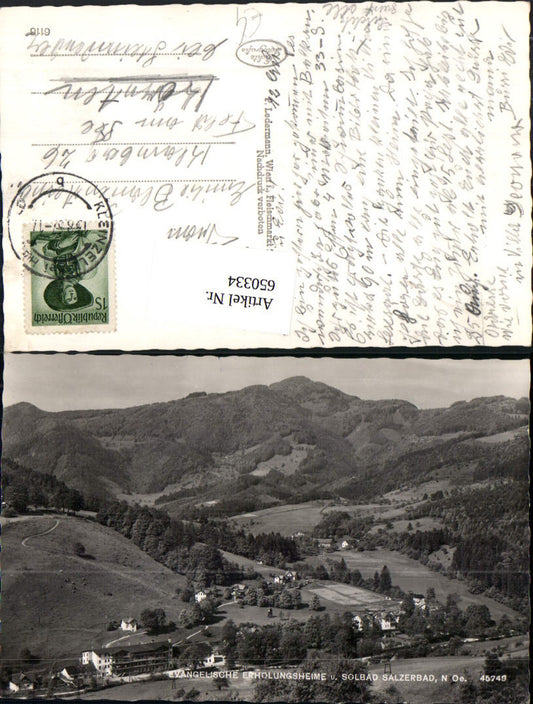 650334,Foto Ak Evang. Erholungsheime Solbad Salzerbad Kleinzell-Salzerbad Kleinzell