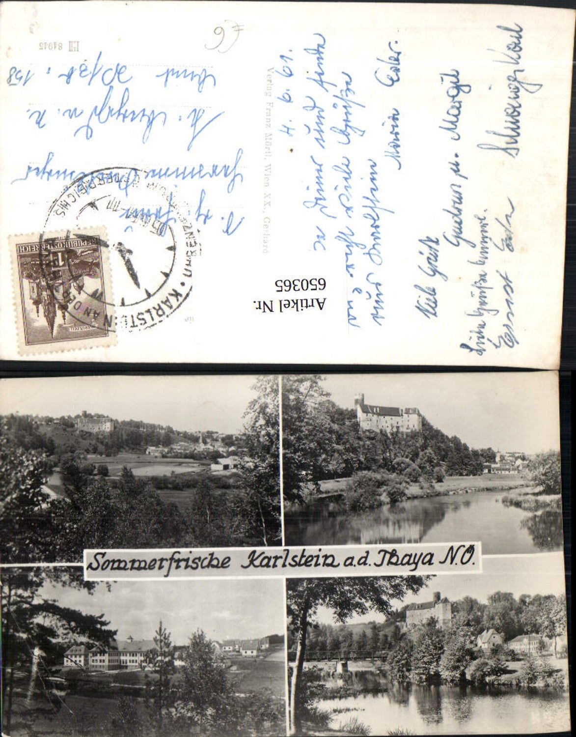 650365, Multi-image Ak Karlstein ad Thaya