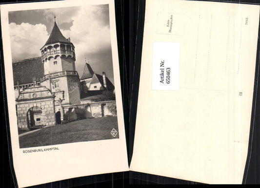 650463,Rosenburg am Kamp Castle