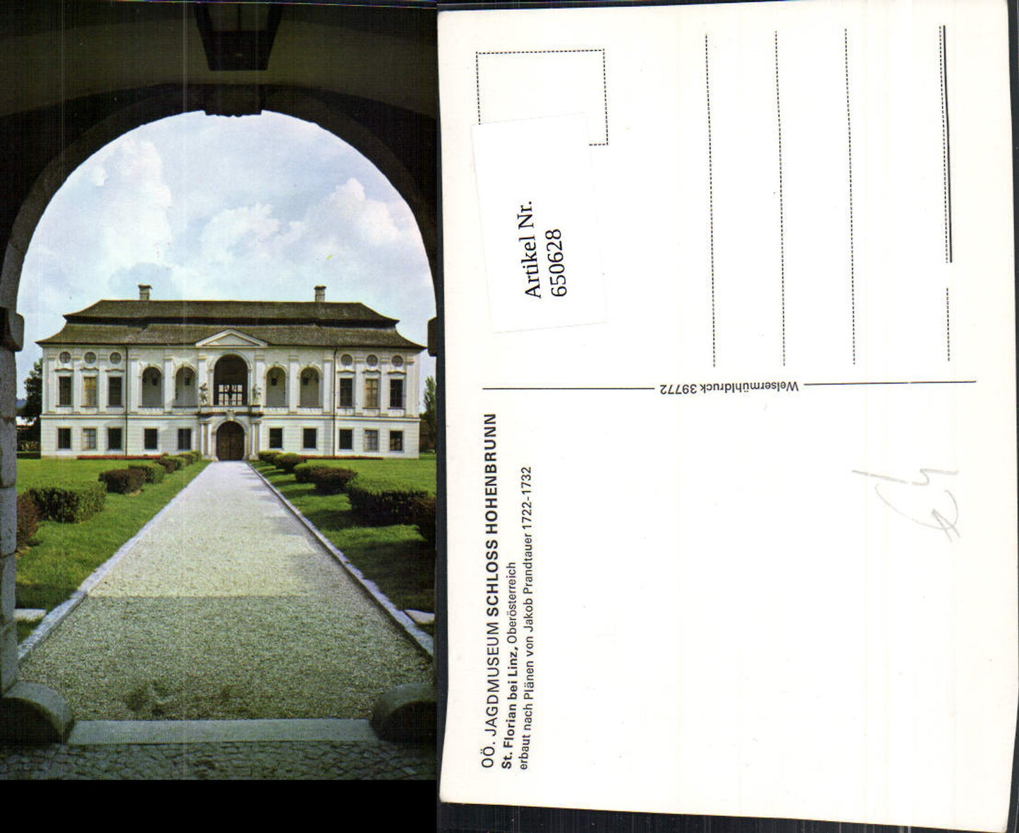 650628, St. Florian near Linz, Hunting Museum Hohenbrunn Castle