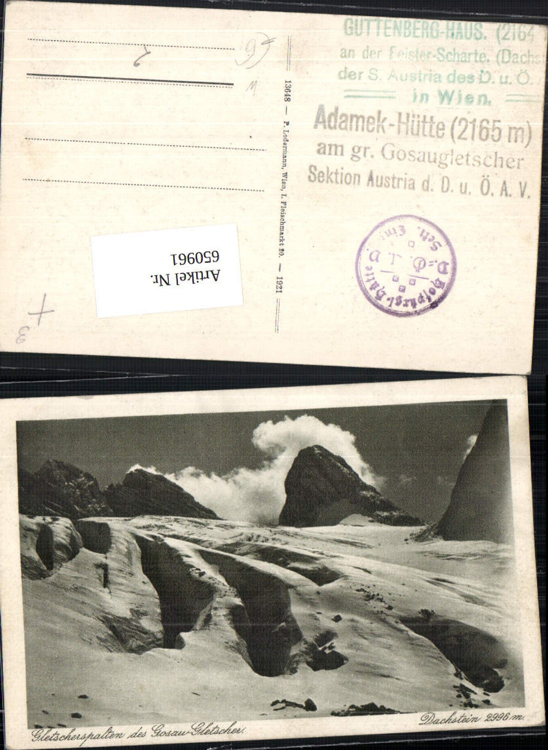 650961, Crevasses of the Gosau Glacier Dachstein