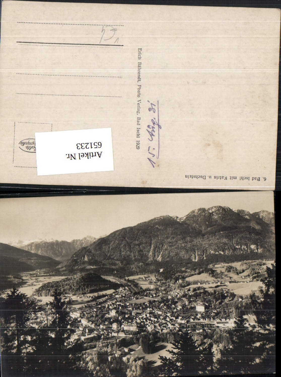 651233, Bad Ischl pub Erich Bährendt 6