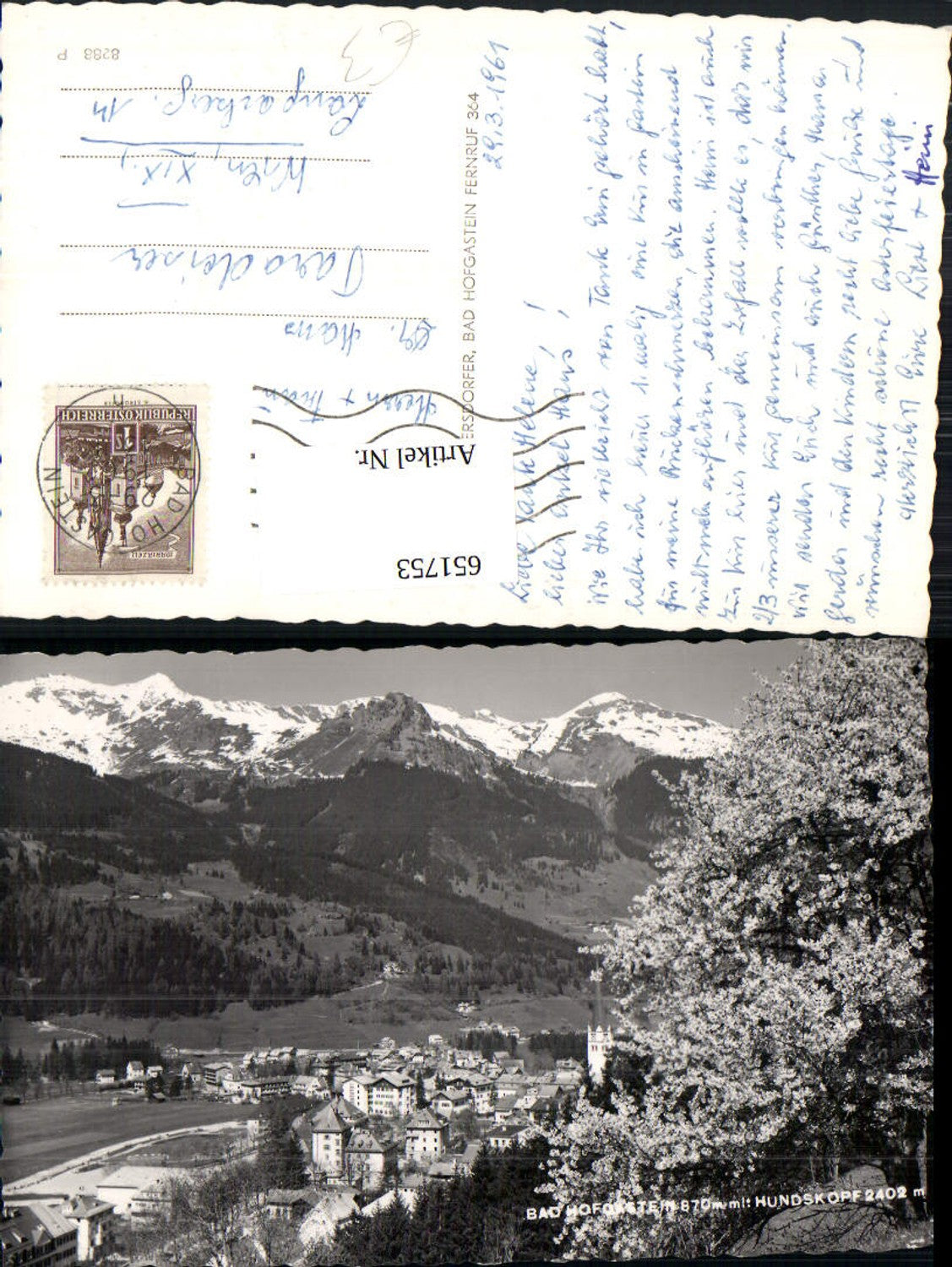 651753, Bad Hofgastein m. Hundskopf