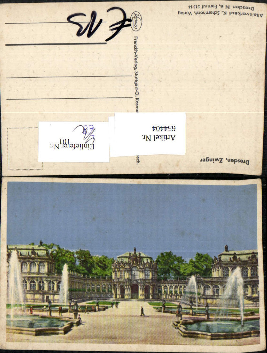 654404, Dresden Zwinger Fountain