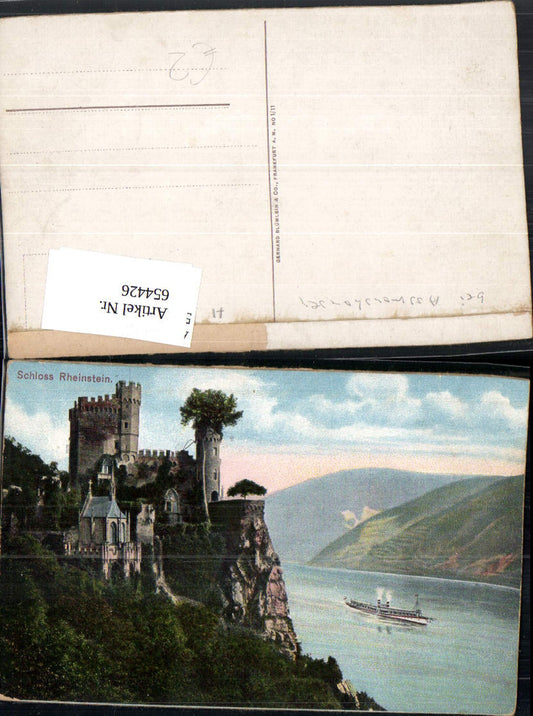 654426, Trechtingshausen, Rheinstein Castle, Ship/Steamer