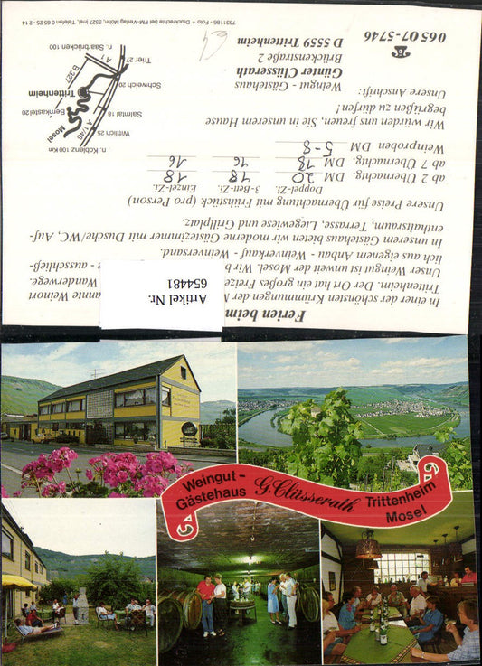 654481, Multi-image Ak Trittenheim Mosel Winery Guesthouse Clüsserath Wine