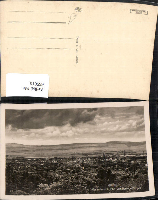 655616, Photo Ak Göttingen General view View from Borheck Temple