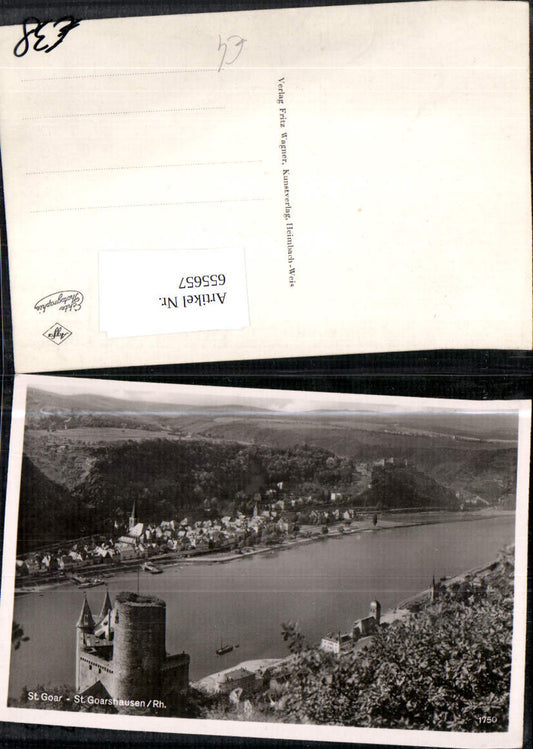 655657,Photo Ak St Goar Sankt Goar St Goarshausen Rhine