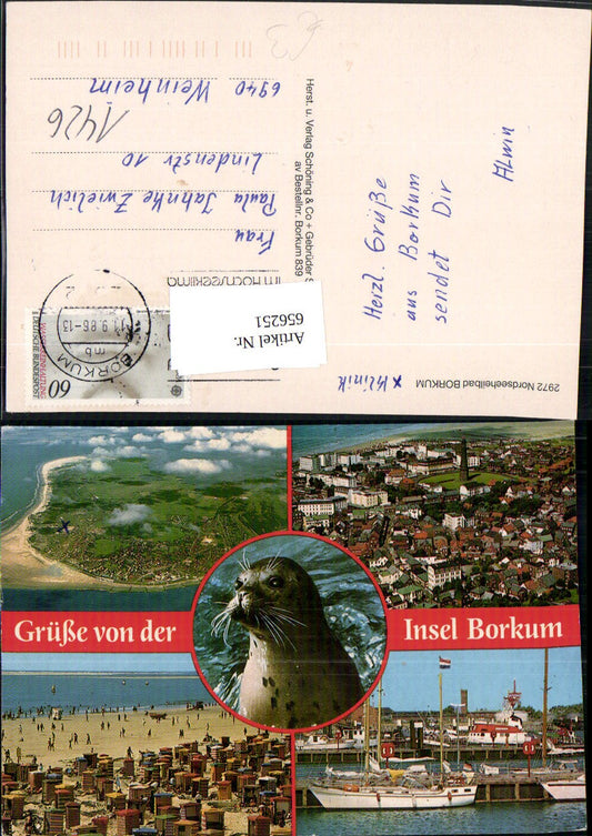 656251, Multi-image Ak Island Borkum Sailboat Beach life Seal