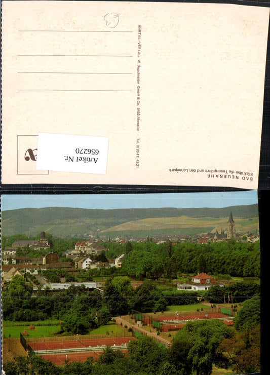 656270, Bad Neuenahr-Ahrweiler, Bad Neuenahr, view over the tennis courts and Lennepark