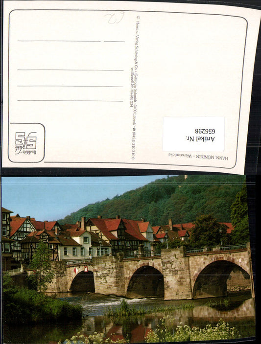 656298, Hann. Münden Werra Bridge
