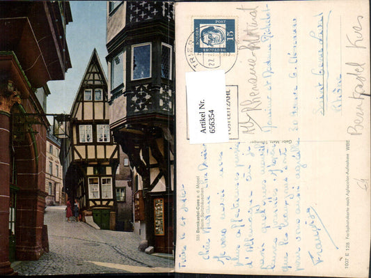 656354, Bernkastel-Kues Bernkastel-Cues on the Moselle At the Spitzhäuschen half-timbered house