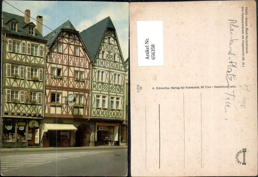656358, Trier Old half-timbered houses at the main market