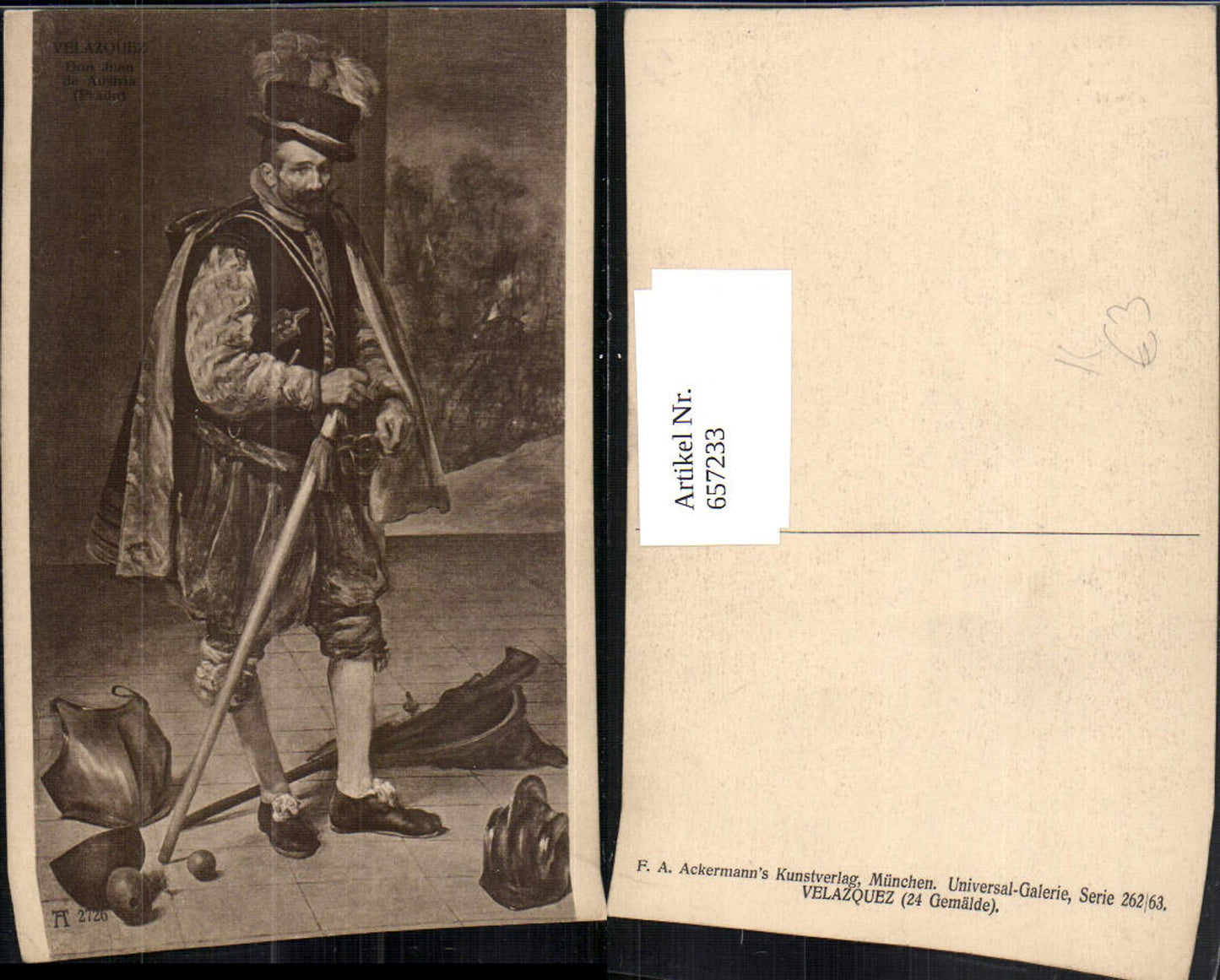657233,Künstler Ak Velaquez Don Juan de Austria