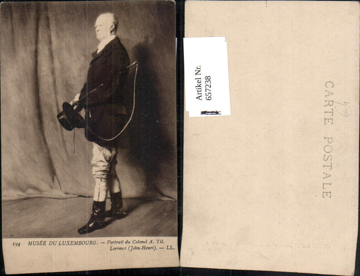 657238,Künstler Ak John Henri Lorimer Portrait du Colonel a. Til