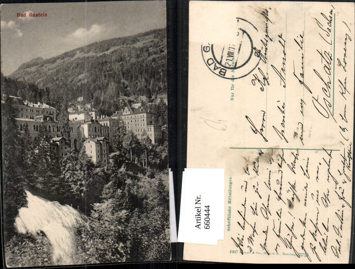660444, Bad Gastein view with waterfall