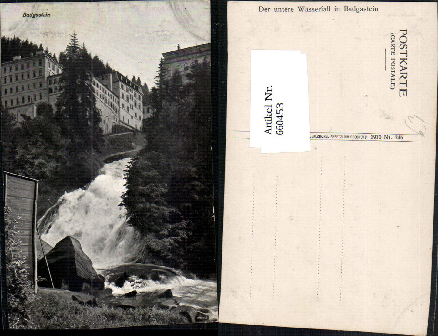 660453, Bad Gastein view with waterfall