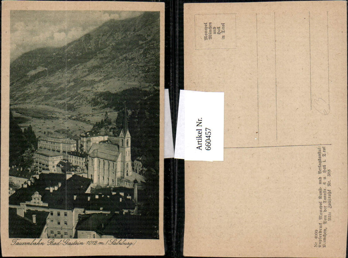 660457, Bad Gastein view with church