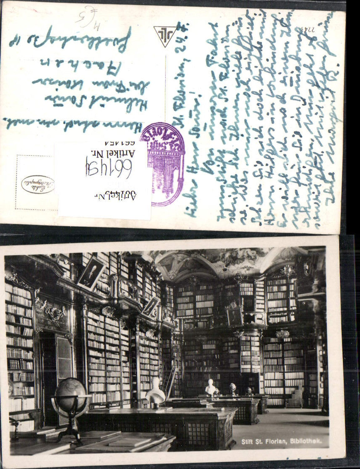 661454, St. Florian Abbey Library Globus
