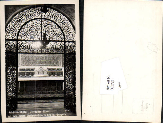 661724,Foto Ak Klosterneuburg Verduner Altar Reliquienschrein Hl. Leopold