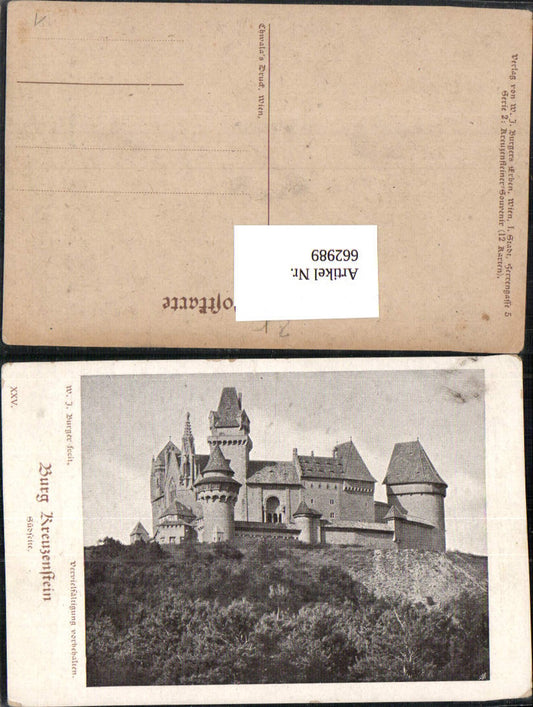 662989,WJ Burger Burg Kreuzenstein near Korneuburg Leobendorf
