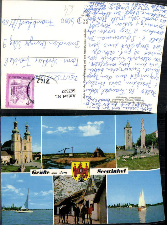 663322, Multi-image Ak Seewinkel Podersdorf am See Frauenkirchen Wallern Neusiedl