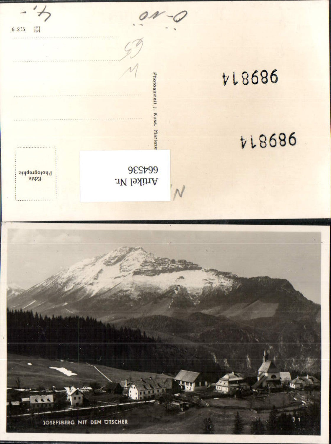 664536, Photo Ak Josefsberg with Ötscher Annaberg