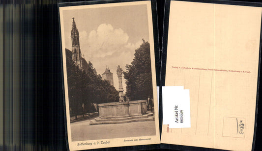 665684, Rothenburg ob der Tauber, Fountain, Herrmarkt