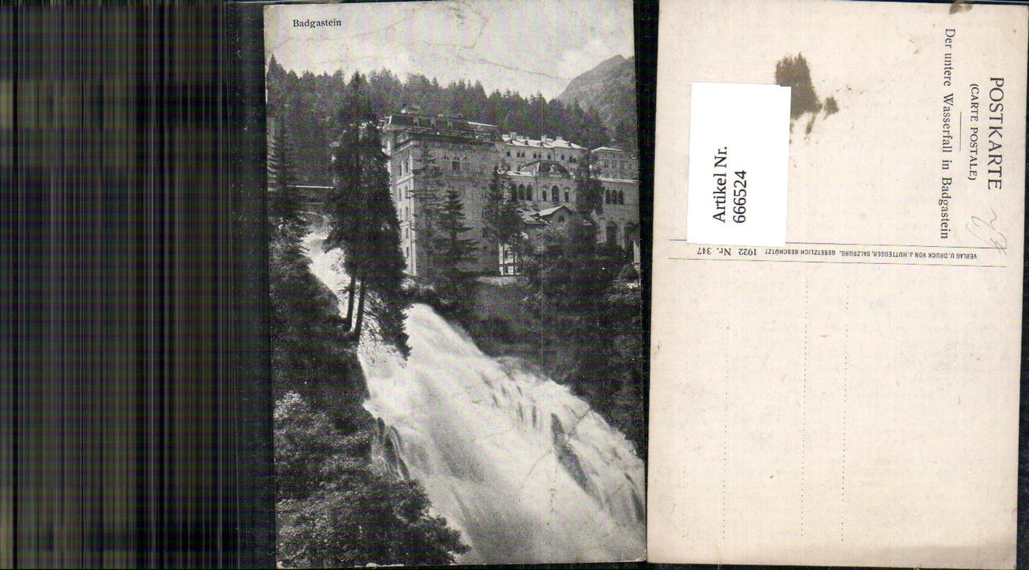 666524, Bad Gastein view with waterfall